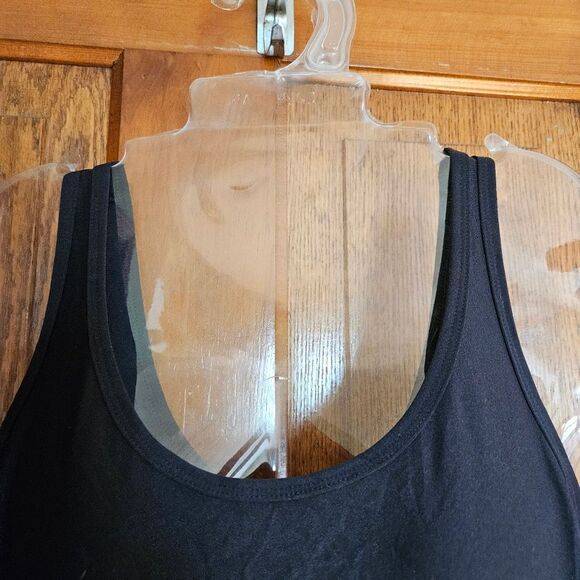 No Boundaries Junior Womens XXL “Happy Vibes” Black Scoop Neck Tank – Size 19 - Picture 3 of 13